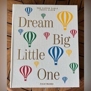 NEW Dream Big Little One Photo Album Wood Memory Box Coffee Table Book 13”x10.5”